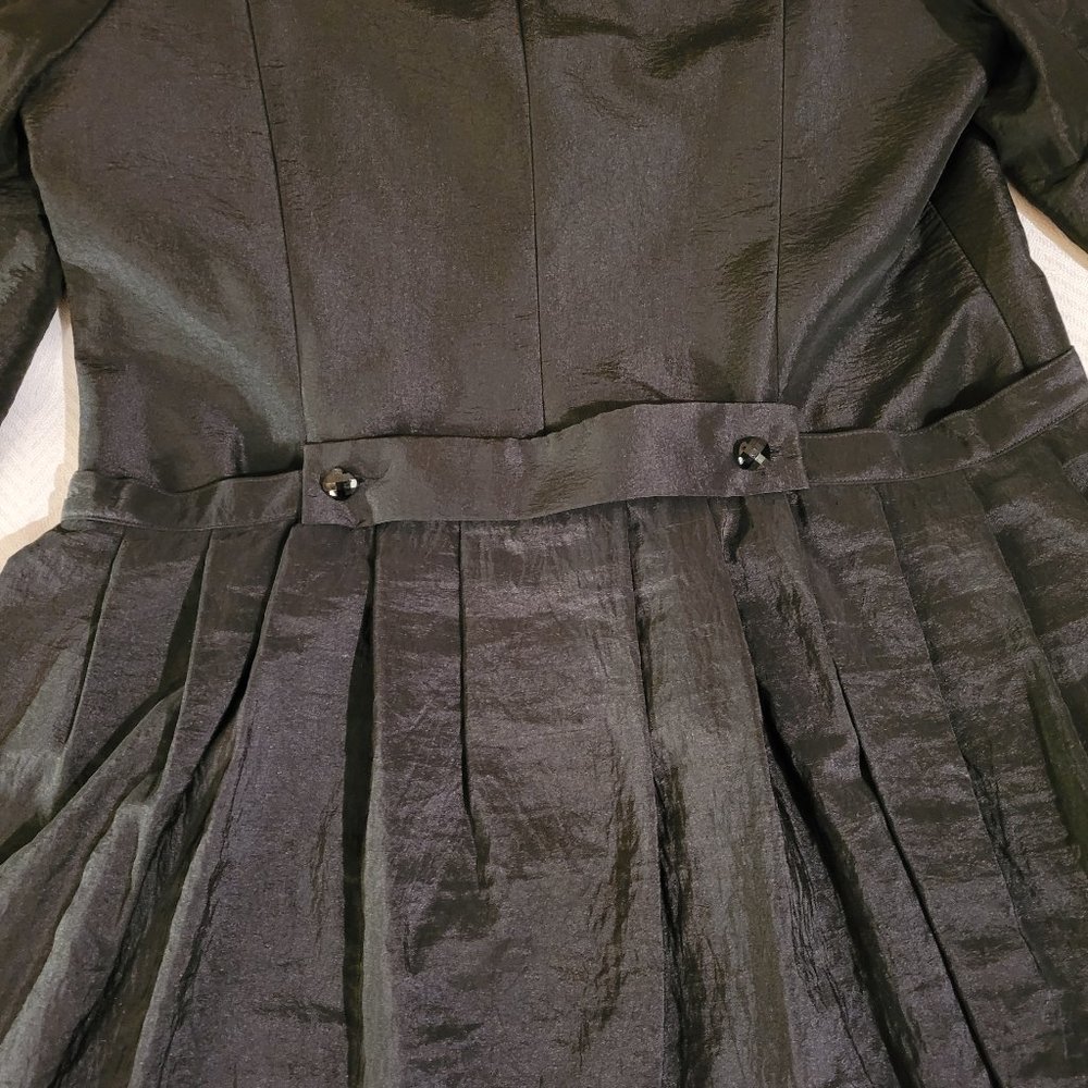 Simon Chang Vintage 90s Tuxedo-Style Jacket, Convertible, Black - Picture 3 of 9